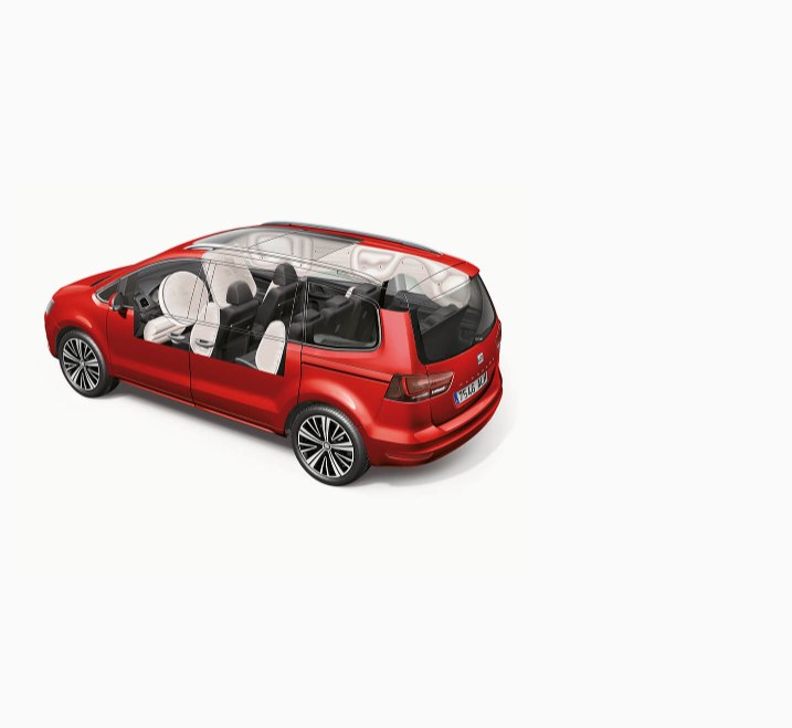 SEAT Alhambra - Airbag layout